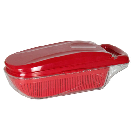 Durane Vegetable Slicer-Dicer Set 15pc Red