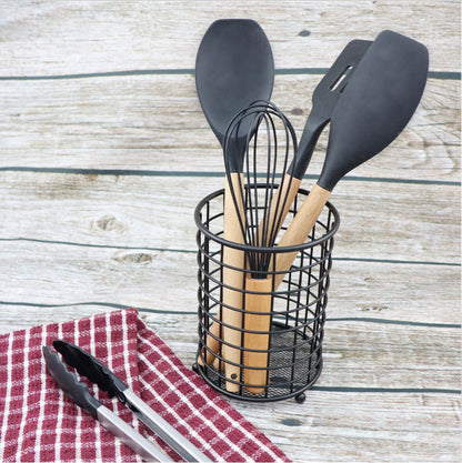 Durane Utensil Holder Round Black