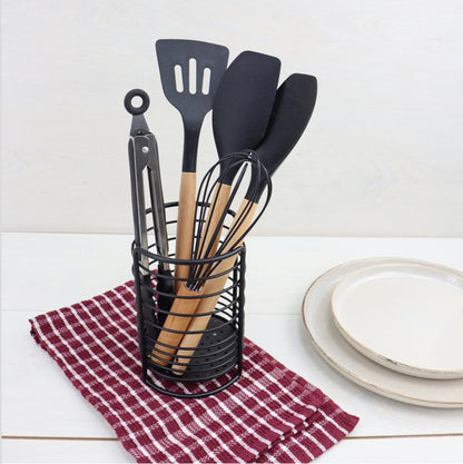 Durane Utensil Holder Round - Black