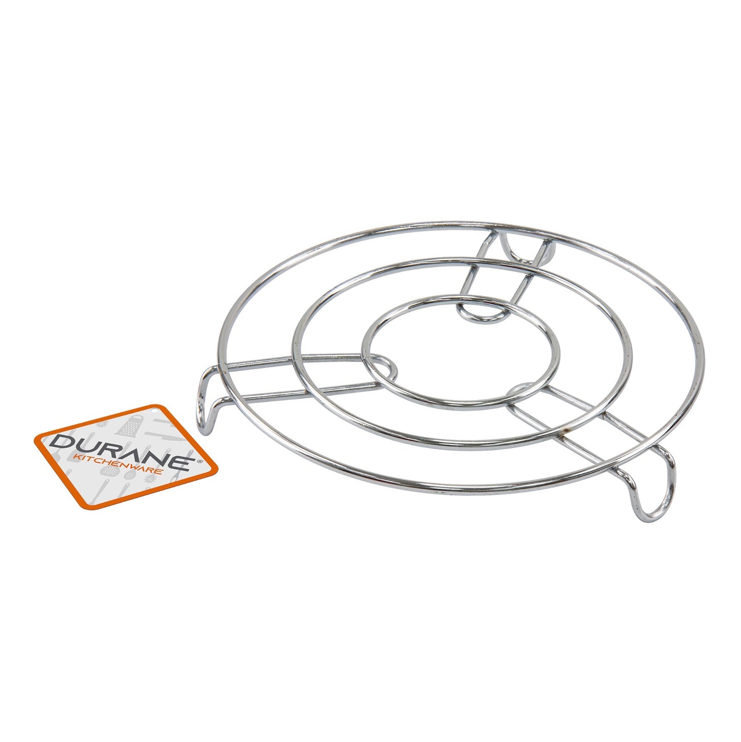 Chrome Stainless Steel Trivet Round - 20cm