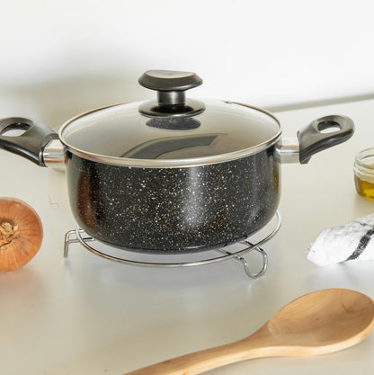 Chrome Stainless Steel Trivet Round - 20cm