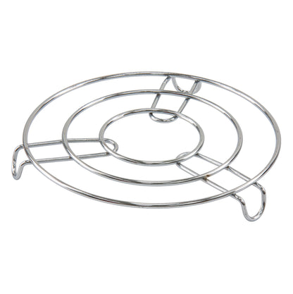 Chrome Stainless Steel Trivet Round - 20cm