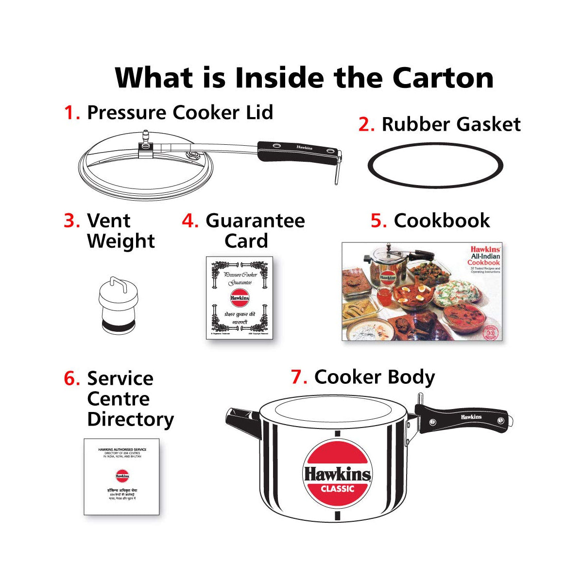 Hawkins Pressure Cooker - CLASSIC - Silver - 5 L