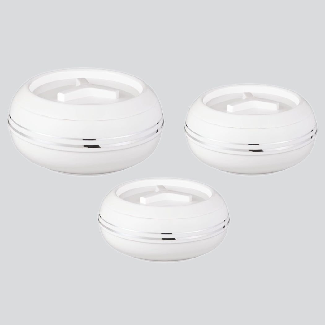 Teen Bhoj Mega Hotpot 3 Pc Set - 1500ml, 2500ml, 3200ml