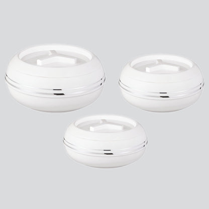 Teen Bhoj Mega Hotpot 3 Pc Set - 1500ml, 2500ml, 3200ml