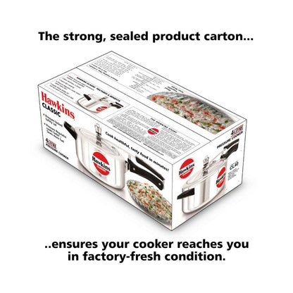 Hawkins Pressure Cooker - CLASSIC - Silver - 4 L