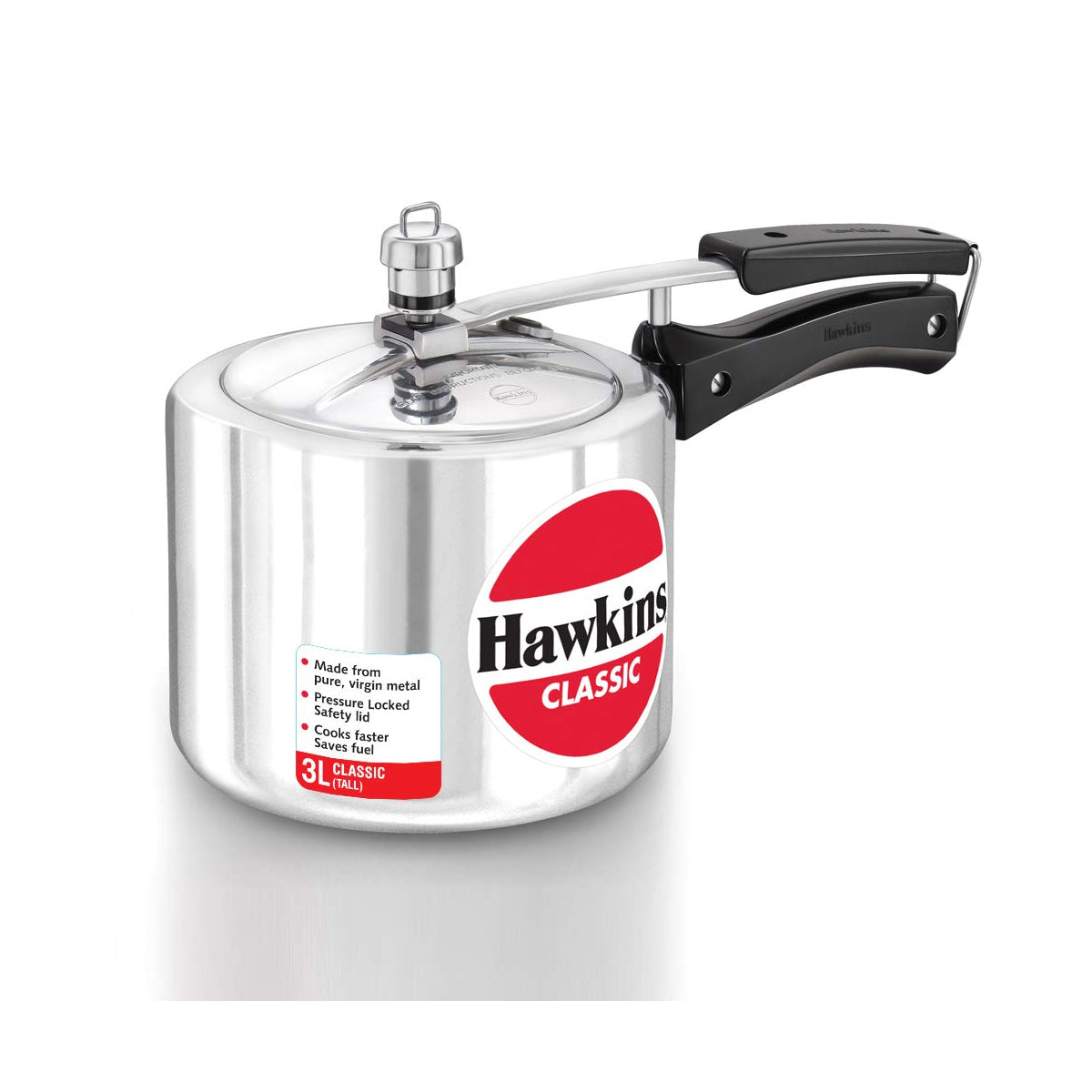 Hawkins Pressure Cooker - CLASSIC - Silver - 3 L Tall