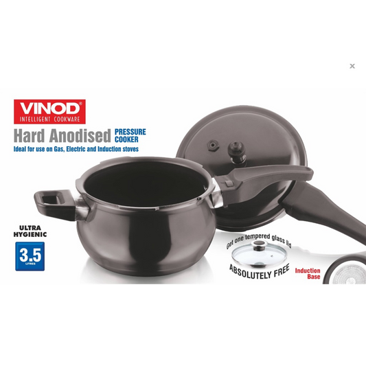 Vinod Hard Anodised Pressure Cooker - 3.5 Litre