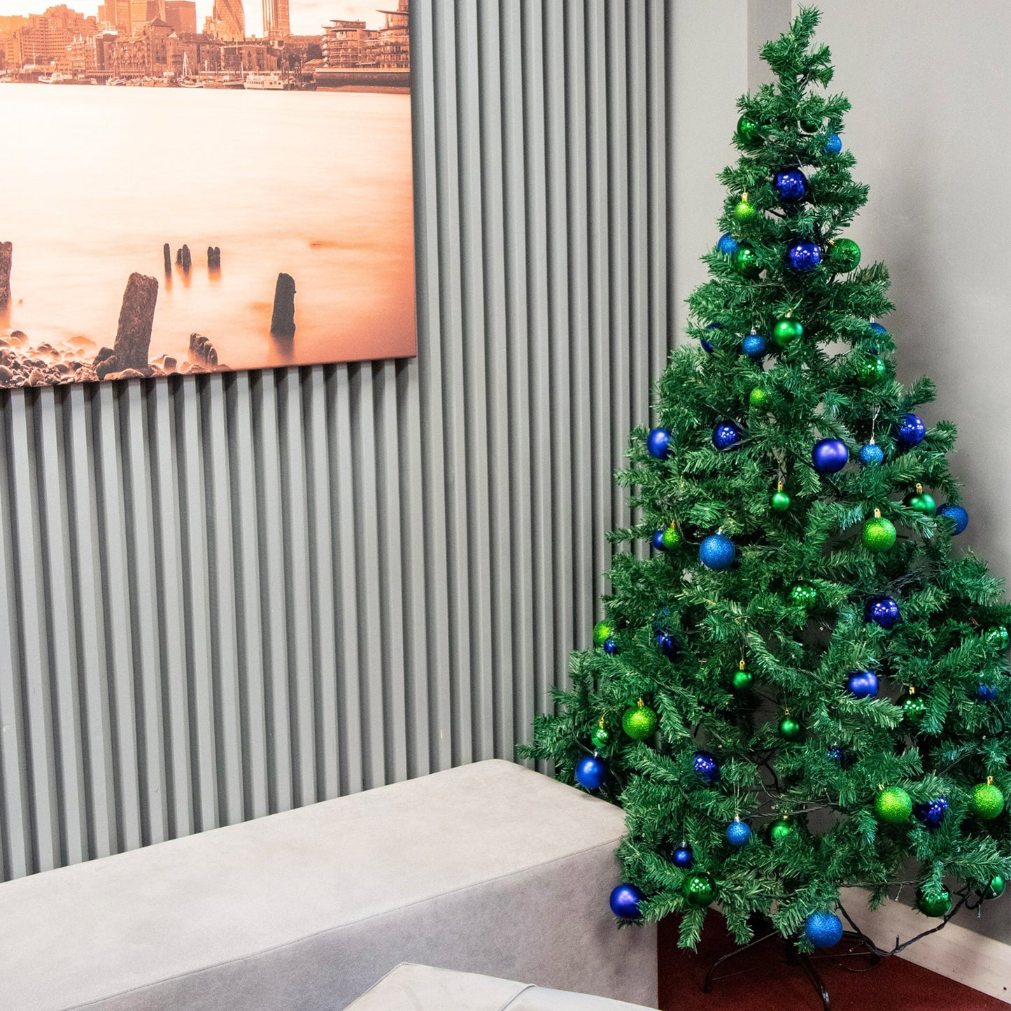 Christmas Tree PVC Alpine Fir Green - 600 Tips - 180cm