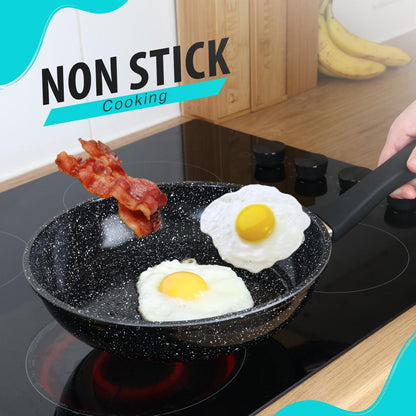 Glaxa Hard Anodized Non-Stick Induction Base Frying Pan - 20cm