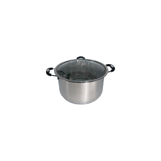 Glaxa Stainless Steel Induction Base Casserole/Pots With Lid - 22cm